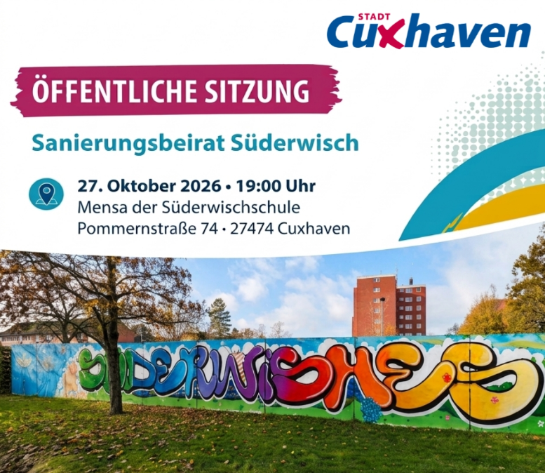 Öffentliche Sitzung vom Sanierungsbeirat: So geht es in Süderwisch weiter
