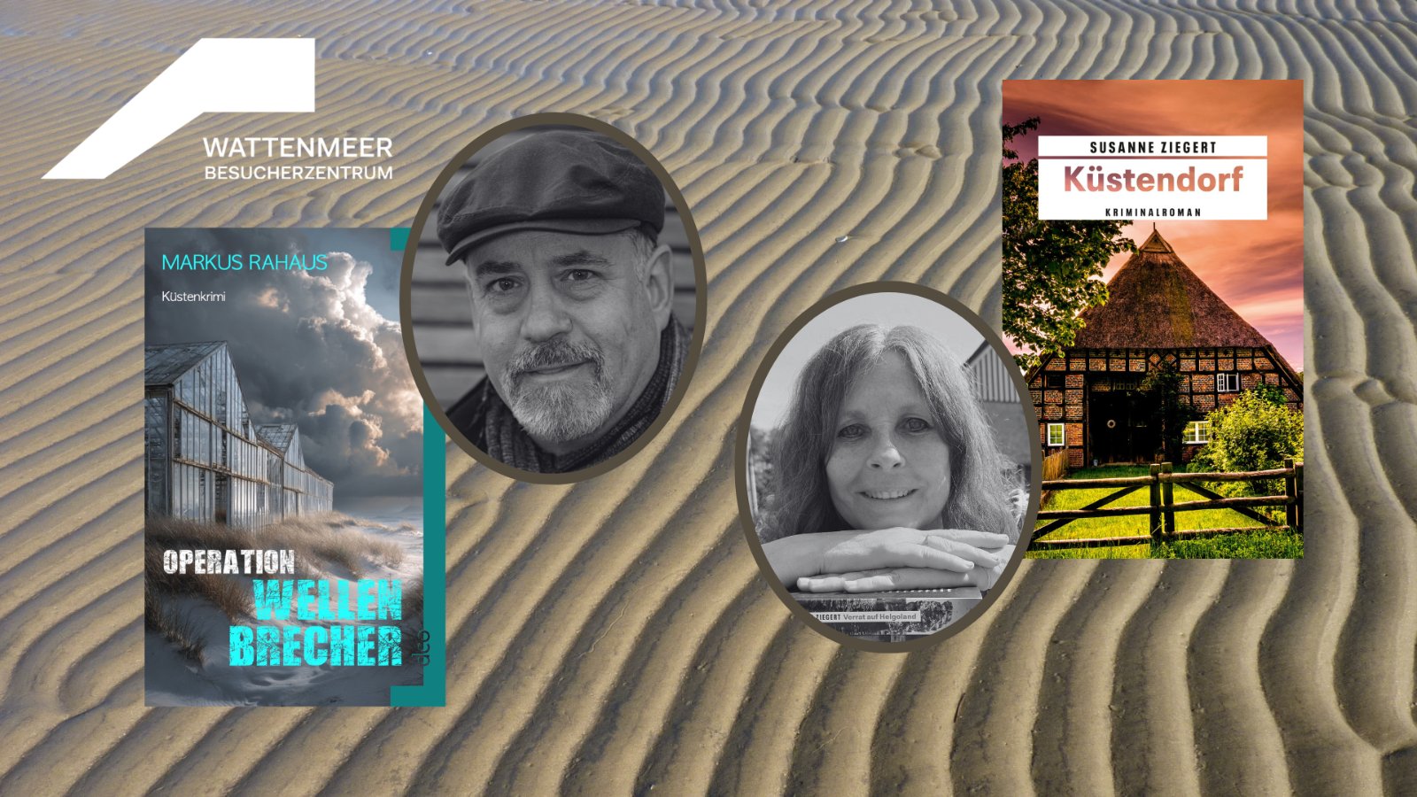 Mord, Meer und mystische Klänge - Krimilesung mit Markus Rahaus und Susanne Ziegert im Wattenmeer-Besucherzentrum Cuxhaven